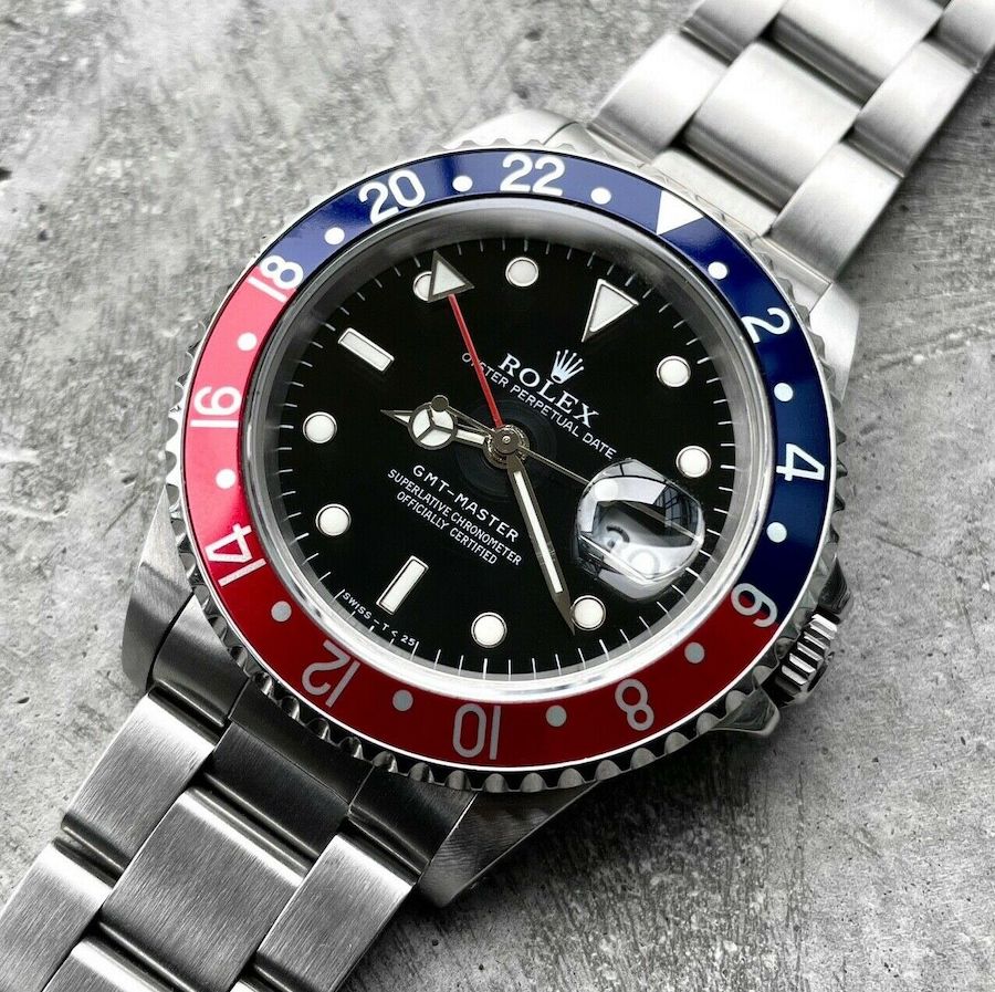 1997 Rolex GMT Master 16700 Stainless Steel Pepsi