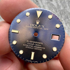 Original Rolex Submariner Dial 16618 - Tropical Golden Blue