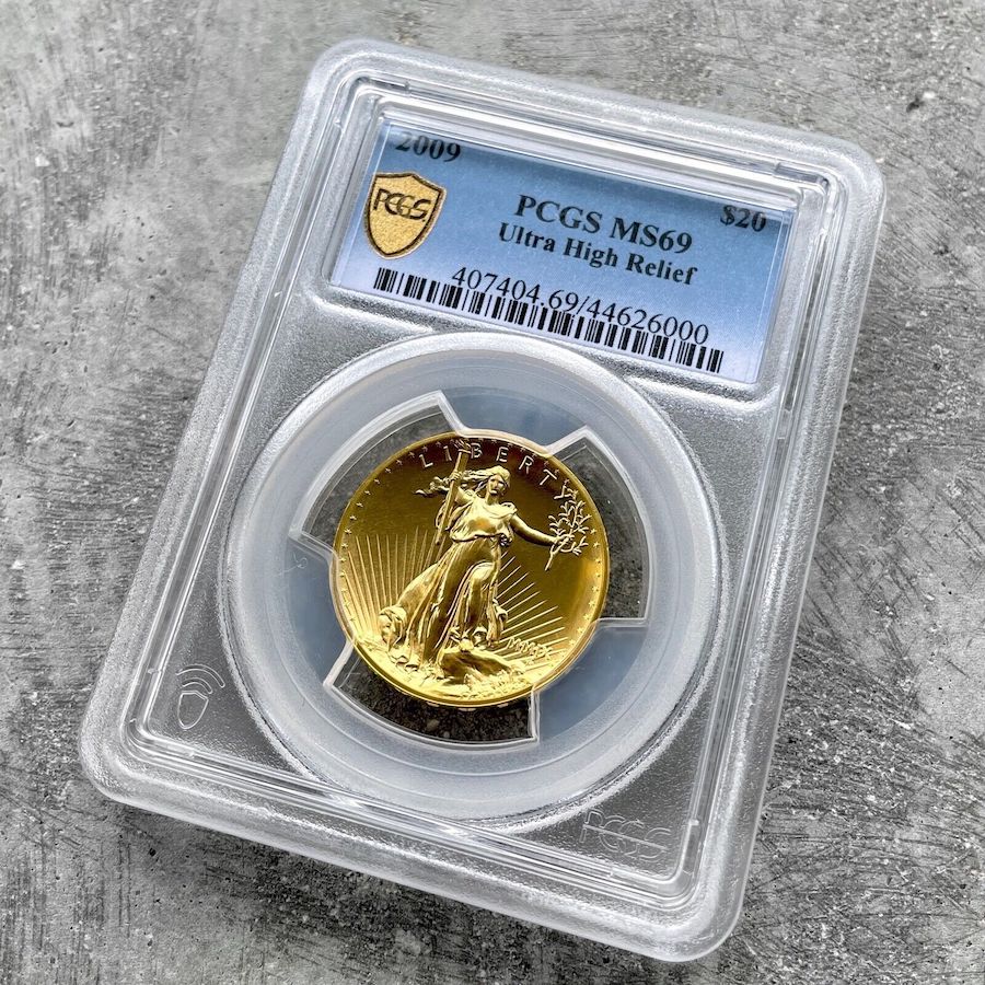 2009 Ultra High Relief $20 Double Eagle St Gaudens PCGS MS 69