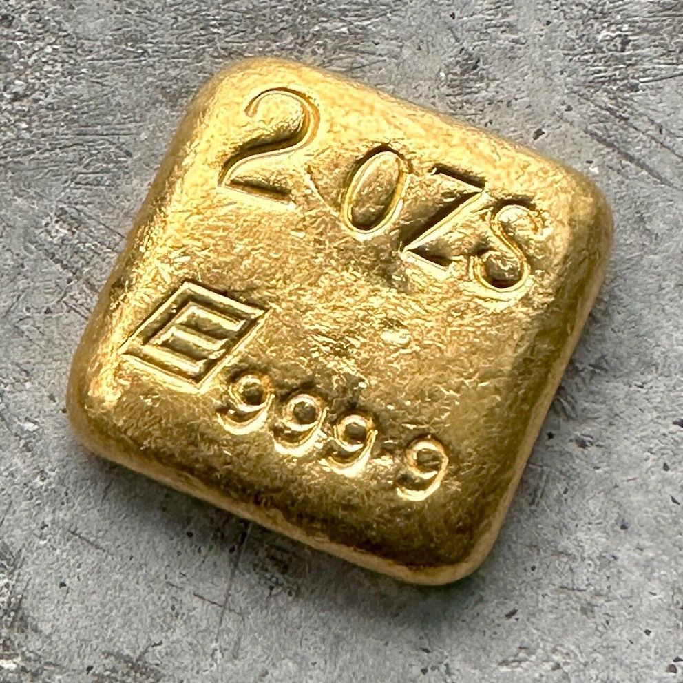 Engelhard 2 oz Gold Poured Bar .9999 2oz