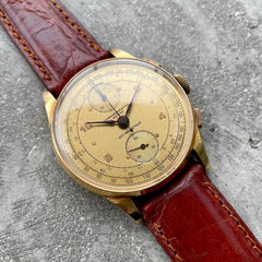 37mm Chronographe Suisse Anti Magnetic 18K Yellow Gold Chronograph