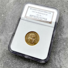 1997-W Jackie Robinson $5 Gold Commemorative Coin NGC MS70 Only 5174 Minted