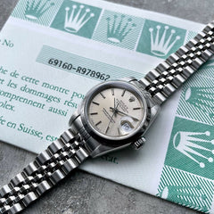 1987 Ladies Rolex Datejust Stainless Steel 69160 Jubilee - With Papers