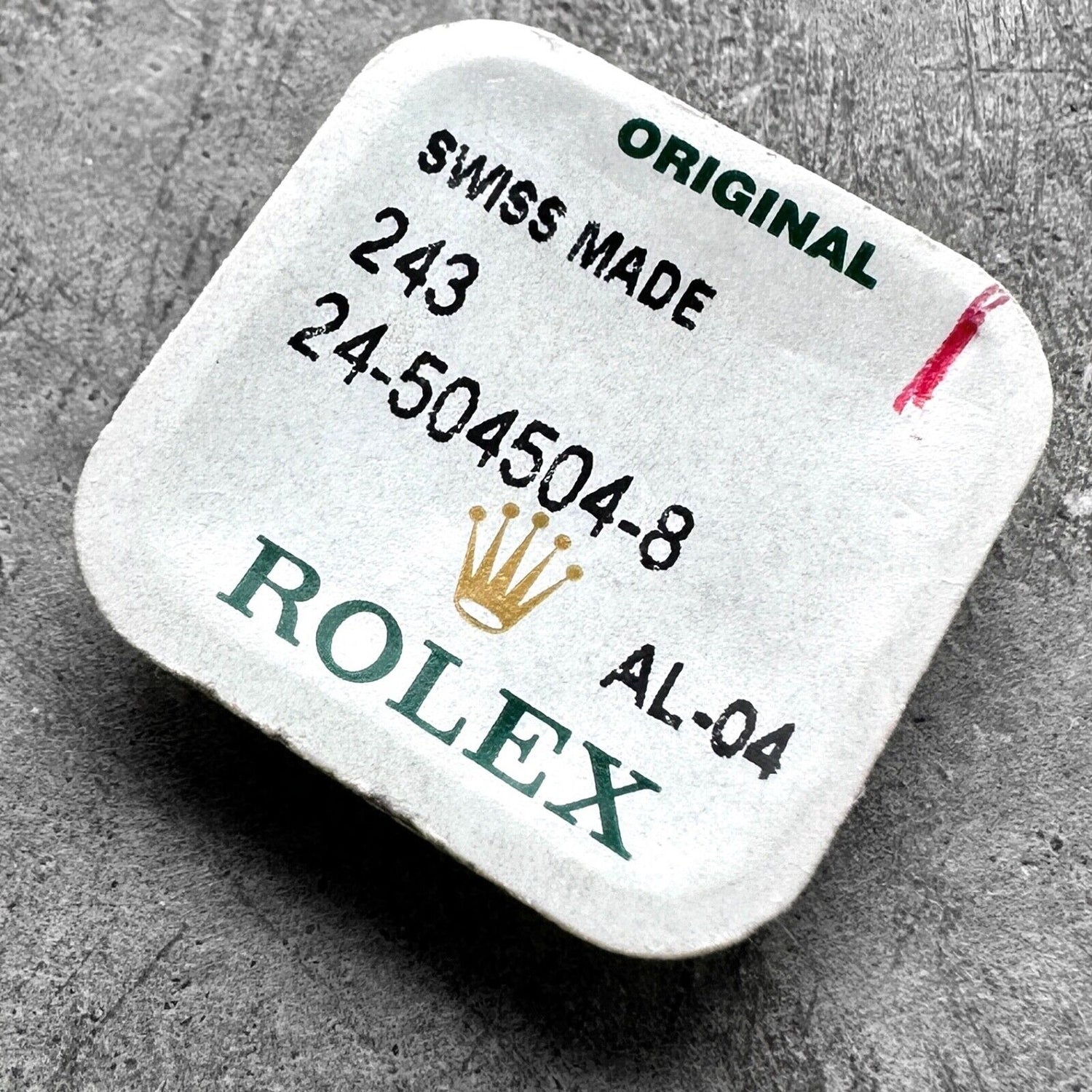 Genuine Factory Rolex Yellow Gold Crown 24 50450 8 - Brand New Sealed - Cellini