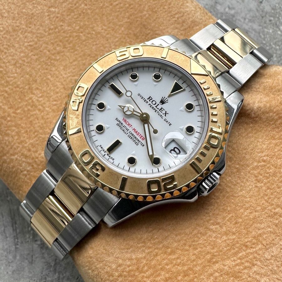 2002 Rolex Yachtmaster Two Tone White dial 168623 - Box