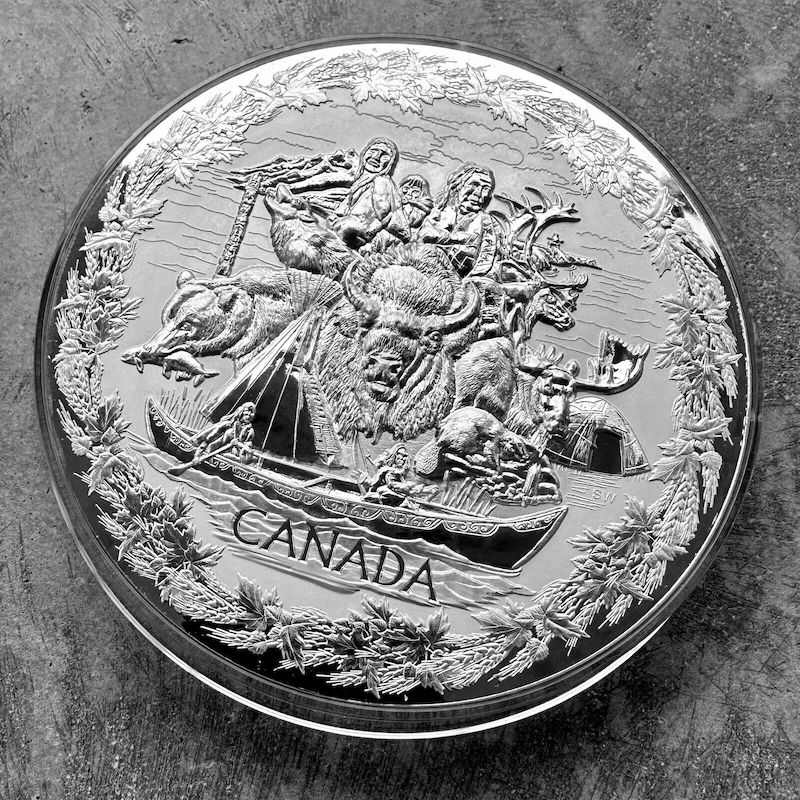 2007 250 Dollar .9999 Silver Kilo Coin: Olympic Games - Early Canada