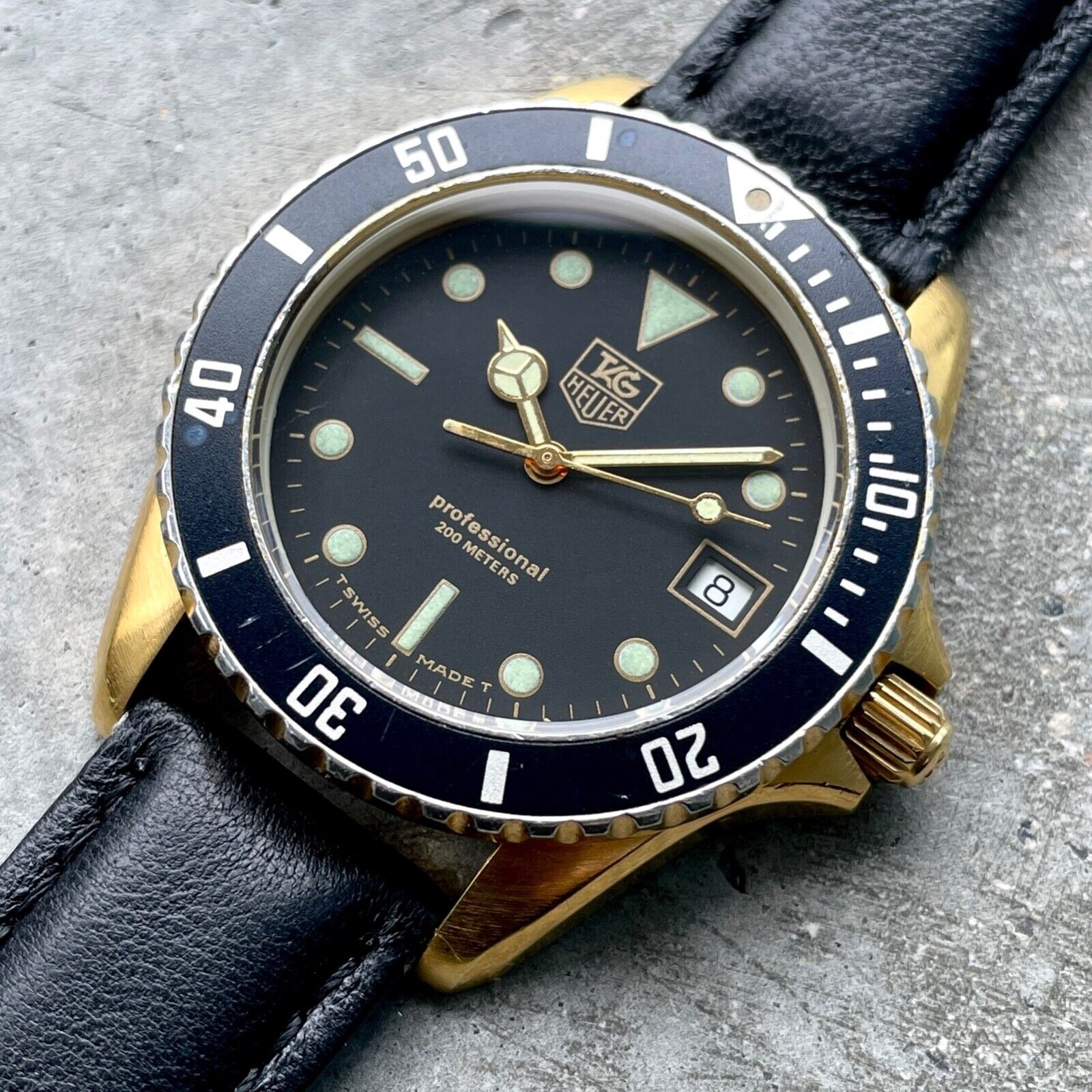 Vintage Tag Heuer Professional 1000 984.013b Unpolished - Wolf of Wall Street