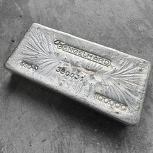 Load image into Gallery viewer, Engelhard 100 oz .999 Silver Poured Bar with nice pour lines
