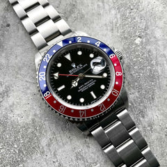 1997 Rolex GMT Master 16700 Stainless Steel Pepsi