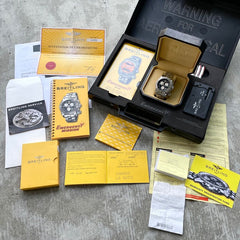 2008 Breitling Emergency 45mm Stainless Steel A73321 Box + Papers + Serviced