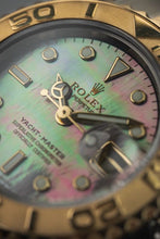 Load image into Gallery viewer, Ladies Rolex 169623 Yachtmaster Black Mother of Pearl dial Box/ Papers /Serviced
