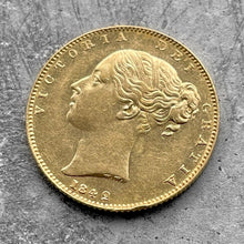 Load image into Gallery viewer, 1842 Great Britain 1 Pound Gold Coin Sovereign Queen Victoria
