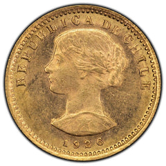 1926 Chile 20 Pesos Gold Coin - First Year of Issue