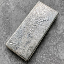 Load image into Gallery viewer, Vintage 20 oz .999 Silver Johnson Matthey Poured bar – Incredible Pour lines
