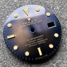 Load image into Gallery viewer, Original Rolex Submariner Dial 16618 - Tropical Golden Blue
