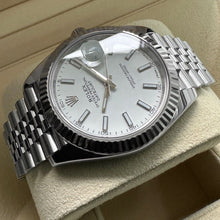 Load image into Gallery viewer, Rolex 41mm Datejust 126334 Stainless Jubilee White dial - Box / Papers
