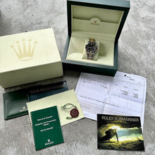 Load image into Gallery viewer, 2007 Rolex Submariner Two Tone 16613T Black Dial 16613 T - Serviced -Box+Receipt

