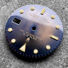 Load image into Gallery viewer, Original Rolex Submariner Dial 16618 - Tropical Golden Blue

