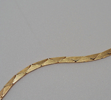 Load image into Gallery viewer, Vintage solid 14K gold crossover necklace with natural Rubies + Diamonds
