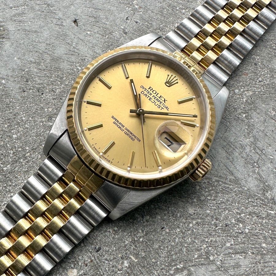 1987 Rolex Mens 16233 Two Tone Datejust Jubilee - Attractive