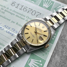 Load image into Gallery viewer, 1979 Rolex Mens 16013 Two Tone Datejust - Box Papers
