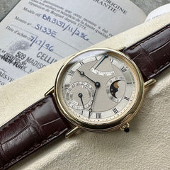 1996 Breguet Classique Moon Power Reserve BA3137 Yellow gold Auto -Box+ Papers