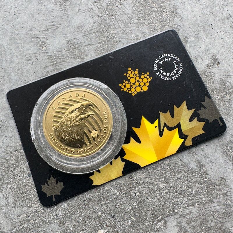 2017 Canadian Eagle $200 Canada 1 oz Gold Coin Queen Elizabeth II - 5 x 9s Pure!