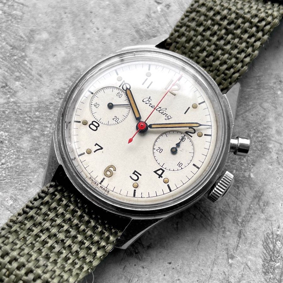 RCAF Breitling Canadian Air Force Pilot monopusher 6645/21/802/1267