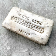 Load image into Gallery viewer, Engelhard 10 oz .999 Silver Poured 10oz Bar - 2nd Series Under 500 Mintage

