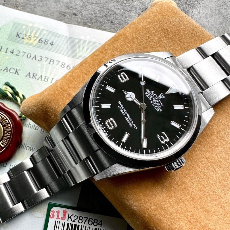 2001 Rolex Explorer 114270 – Box and Papers + Unpolished - Near NOS with Sticker