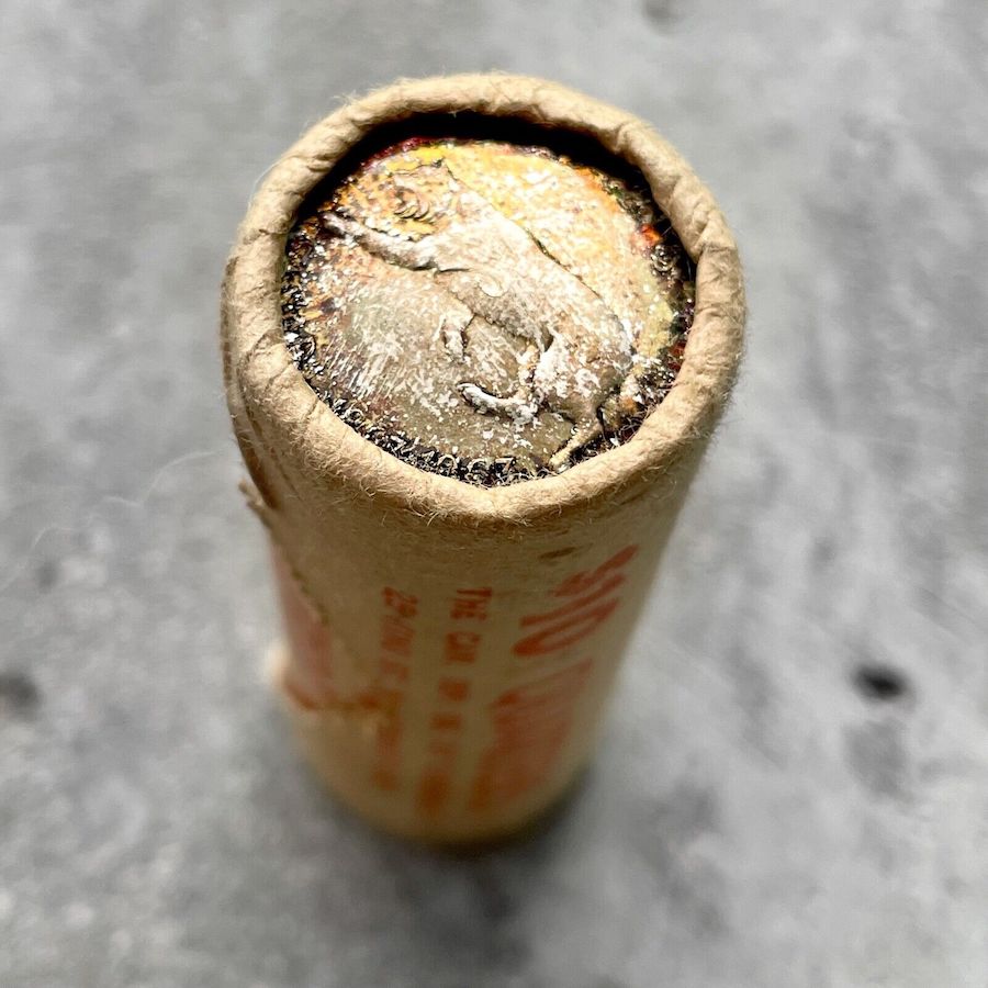 1967 Canada Silver 25 Cent Quarter Coin 40 Pieces - CIBC Fresh Roll - Rainbow