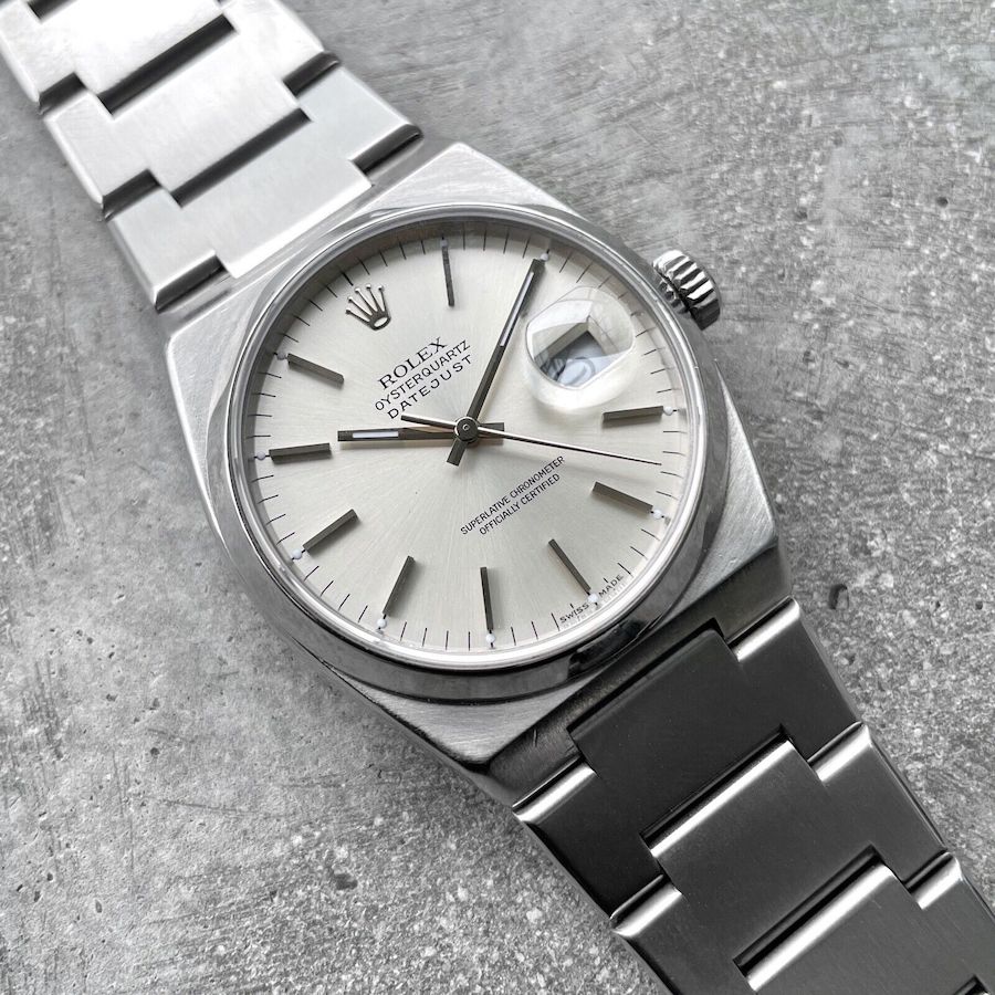 1986 Rolex Oyster Quartz Stainless 17000 Silver dial
