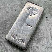 Load image into Gallery viewer, 20 oz .999 Silver Johnson Matthey Poured bar - Nice Pour lines OZ.TR variety
