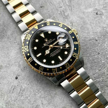Load image into Gallery viewer, 1995 Rolex GMT Master 16713 Two Tone Gold Stainless Serviced - Box / Paper
