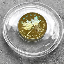 Load image into Gallery viewer, 2001 Canada $10 Maple Leaf 1/4oz Gold Coin - Hologram
