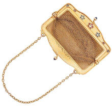 Load image into Gallery viewer, Antique Gem Set Purse, circa 1905 - Old European Cut Diamonds 14K Gold 102 grams

