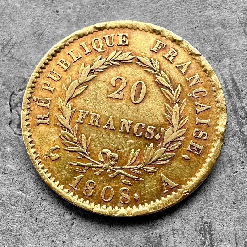 1808 A France 20 Francs Paris Mint - Napoleon I