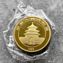Load image into Gallery viewer, 1999 Gold Panda 1 oz Gold .999+ Fine 100 Yuan - Sealed
