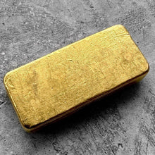 Load image into Gallery viewer, Vintage Engelhard 3.215 oz Gold Poured Bar .9999 - 100 Gram - Stunning Pour Line
