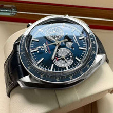 Load image into Gallery viewer, 2022 Omega Speedmaster Moonphase blue dial 30433445203001 - Box + Papers
