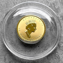 Load image into Gallery viewer, 2001 Canada $10 Maple Leaf 1/4oz Gold Coin - Hologram
