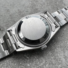 Load image into Gallery viewer, 1998 Rolex Date 15200 Stainless Oyster Blue dial – Rolex Service Papers
