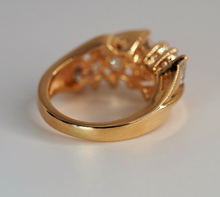 Load image into Gallery viewer, Vintage 14K gold 1.60ct natural Marquise Diamond cluster ring - $6400 Appraisal
