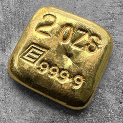 Engelhard 2 oz Gold Poured Bar .9999 2oz - Square Variety!