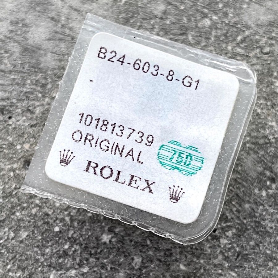 Genuine Factory Rolex Yellow Gold Crown B24 603 8 G1 - 16013 1803 - New Sealed