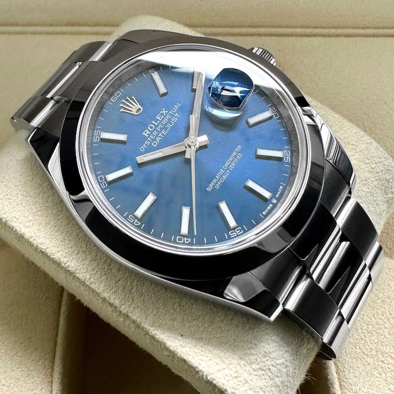 2019 Rolex 41mm Datejust 126300 Stainless Oyster Blue dial – Box / Papers