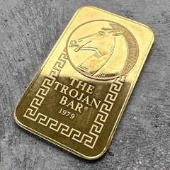1979 Johnson Matthey 1 oz The Trojan Horse Bar .9999 1oz