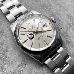 1979 Rolex Date 1500 Stainless Steel - Pool Intairdril Company Logo Dial