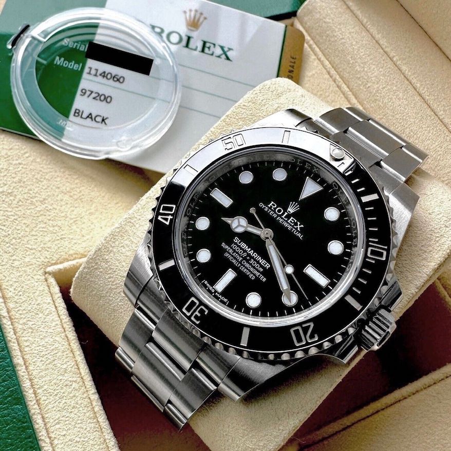 2019 Rolex 40mm Submariner 114060 Stainless - Full Box/ Papers - Unpolished
