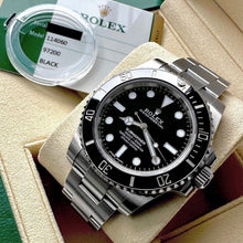 Load image into Gallery viewer, 2019 Rolex 40mm Submariner 114060 Stainless - Full Box/ Papers - Unpolished
